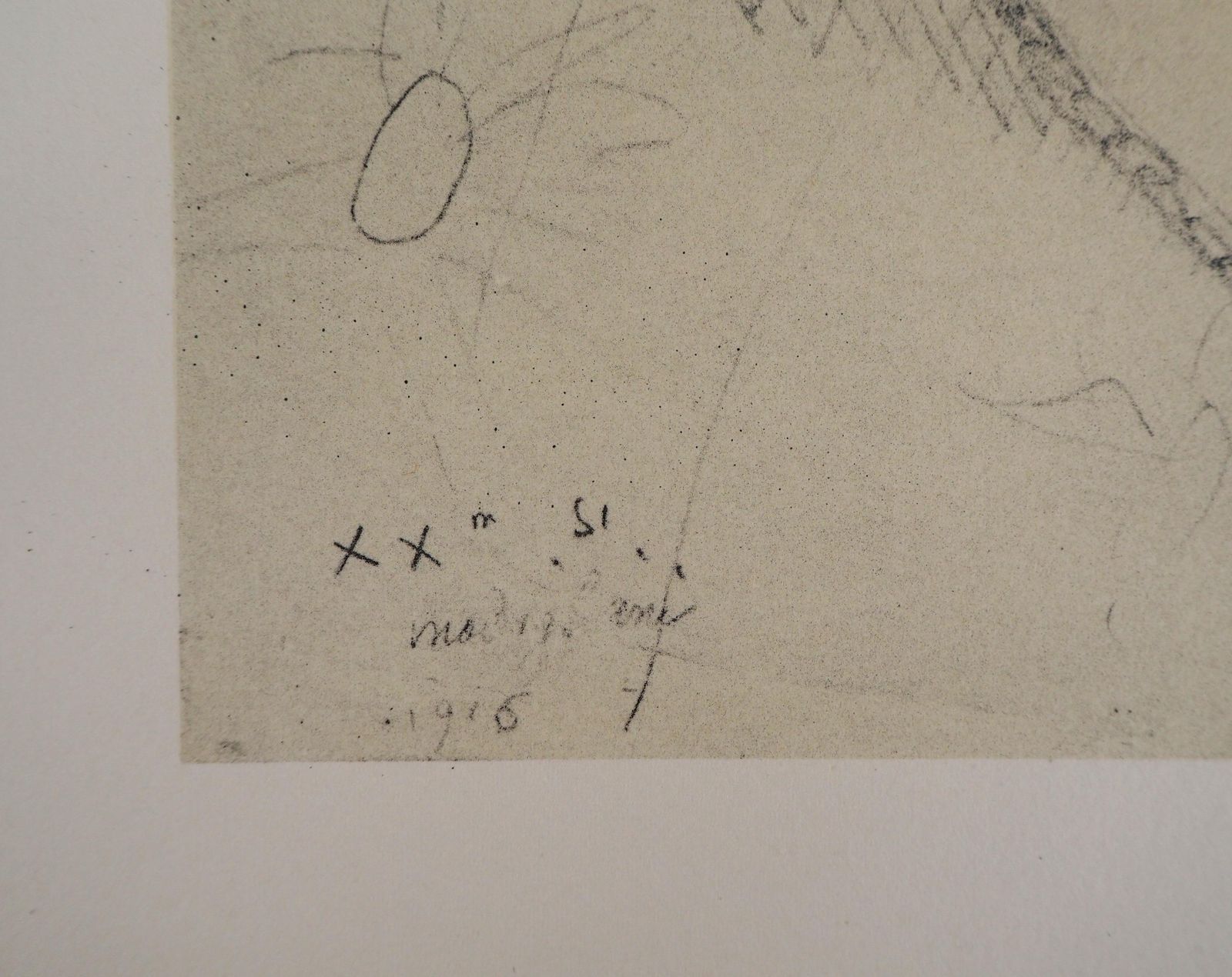 Lovers : The Kiss   Lithograph Signed In The Plate (Leda 1960) photo furniture