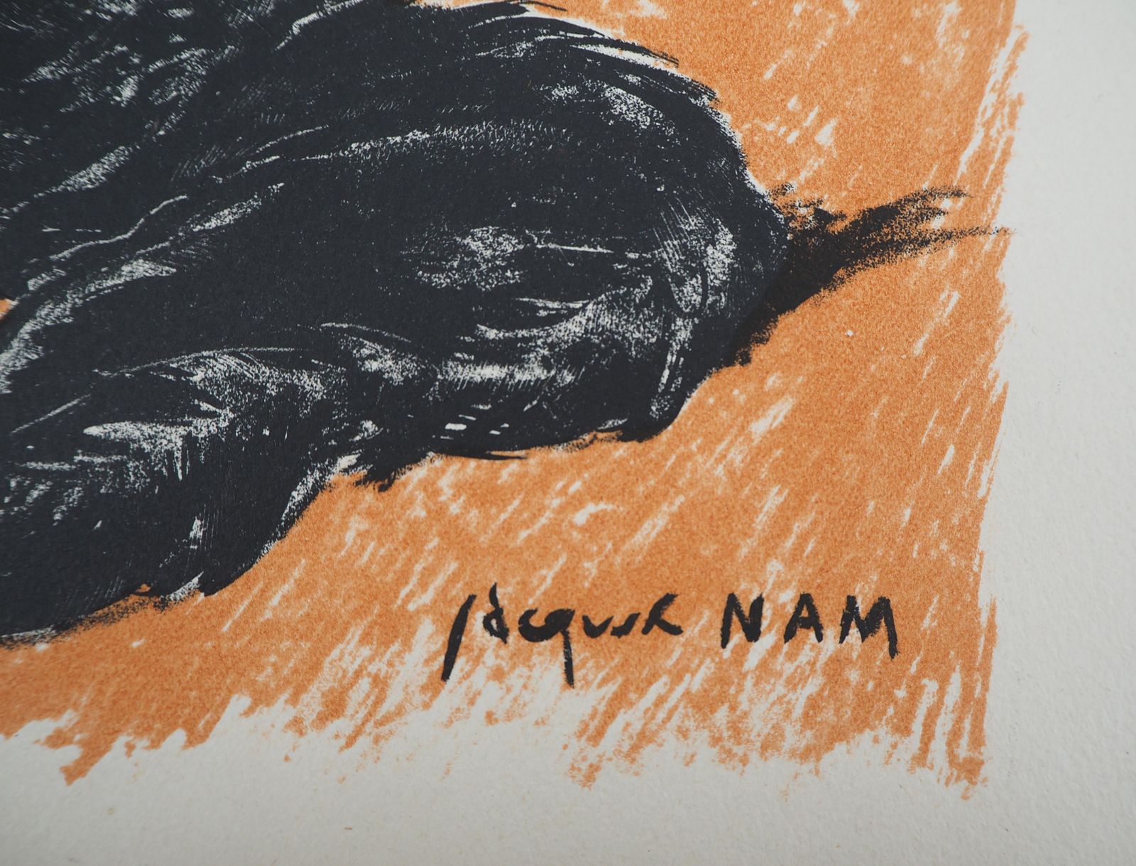 Jacques Namnude And Cat   Original Lithograph   C. 1937c. 1937 photo 340.0