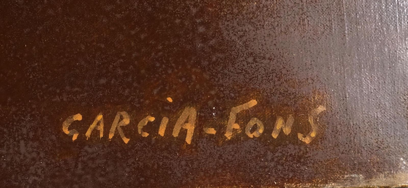 Pierre Garcia Fonsportrait : Fruit And Mirror   Original Oil On Canvas, Signed 1989 photo furniture
