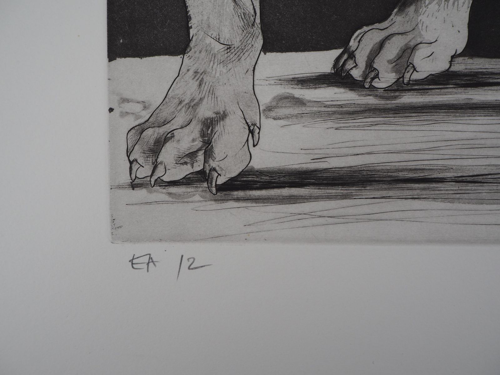 Pierre Yves Trémoisbulldog And Woman   Original  Handsigned Etching1974 photo buy