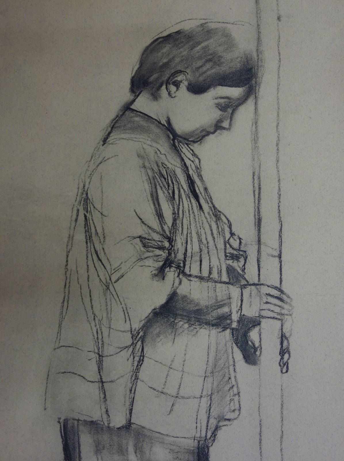 Maurice Denispraying Pilgrim   Original Lithograph photo furniture