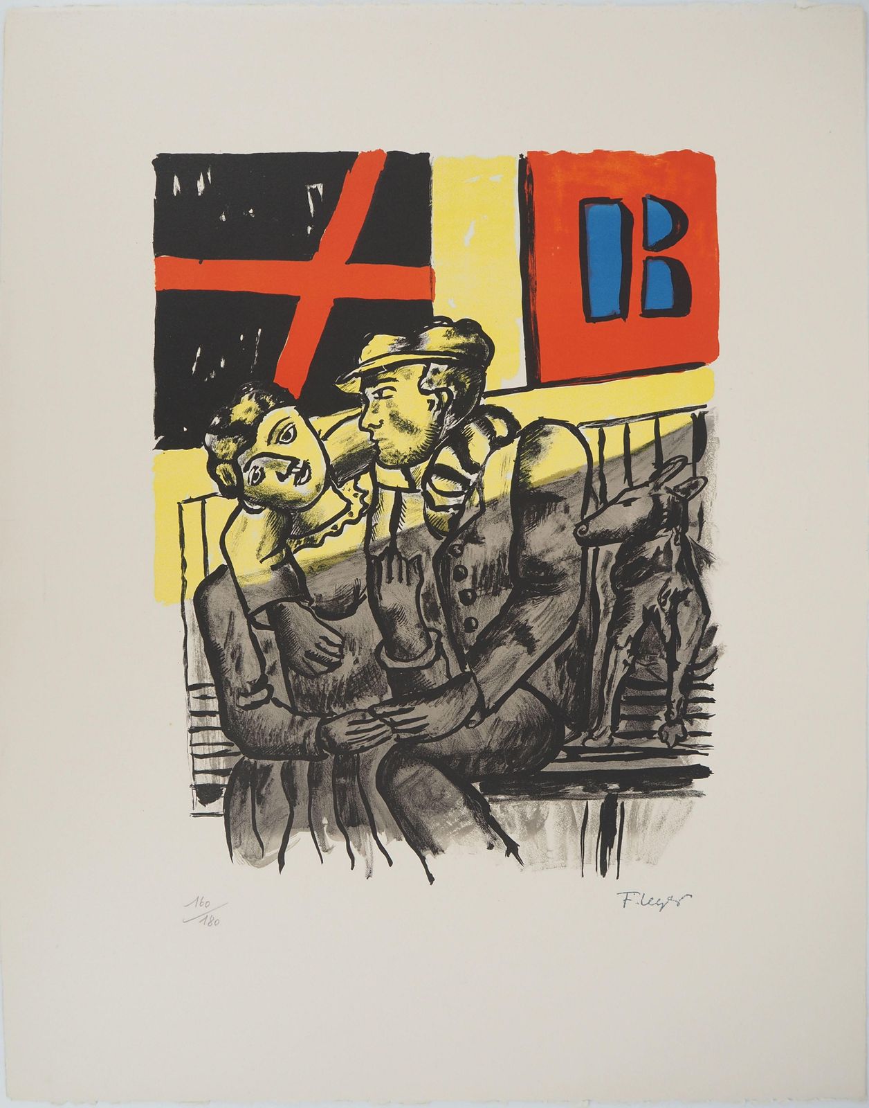 Fernand Légerthe City, The Lovers   Original Lithograph, Handsigned, 19591959
