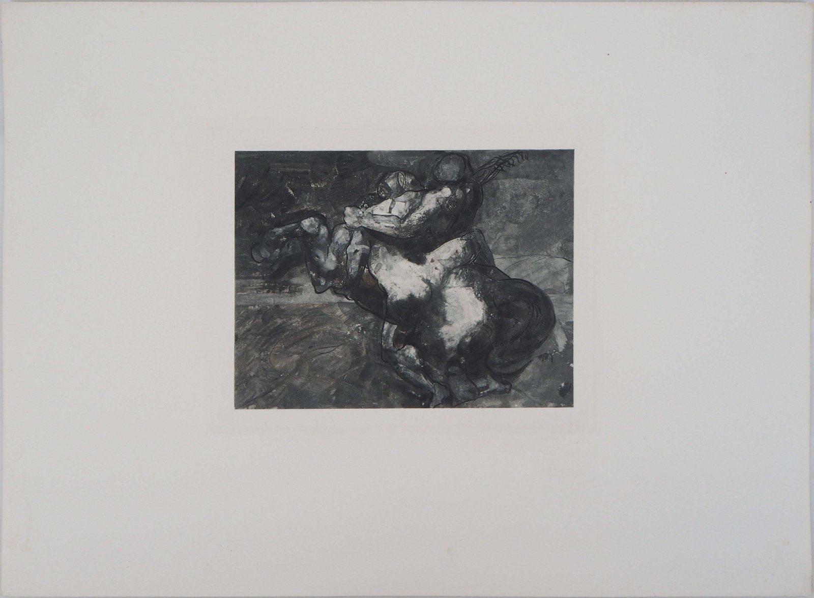 (After) Auguste Rodinthe Strength   Etching, 1897 (Goupil, Limited To 125 Copies)1897 photo furniture