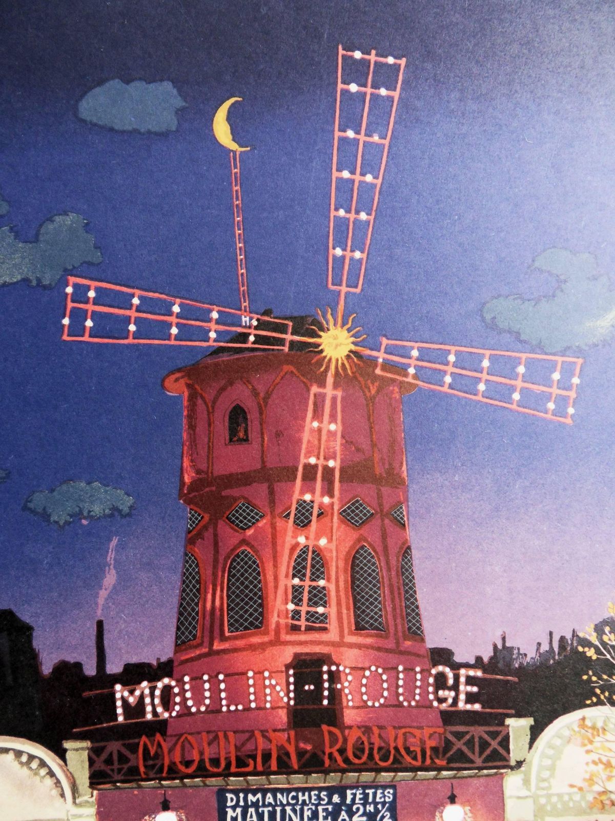Michel Delacroixparis : Le Moulin Rouge   Lithograph Poster1981 photo Art