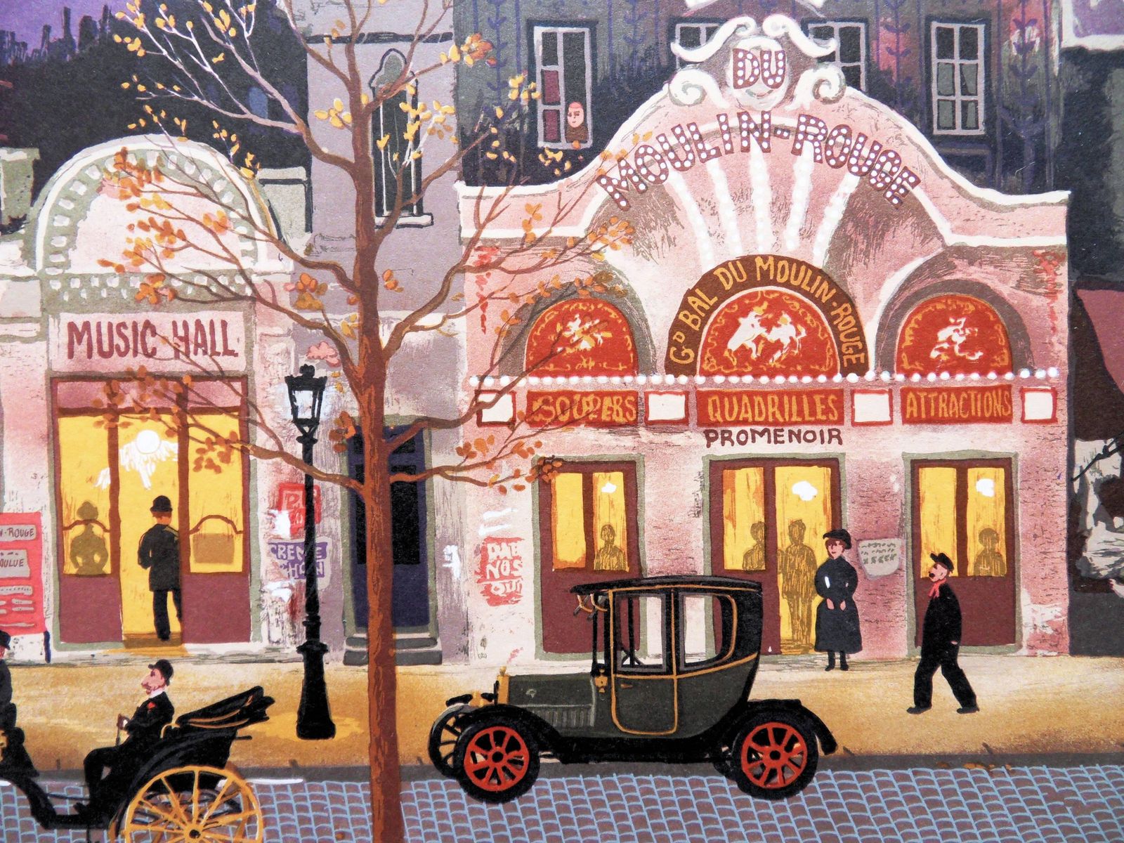 Michel Delacroixparis : Le Moulin Rouge   Lithograph Poster1981 photo vinterior