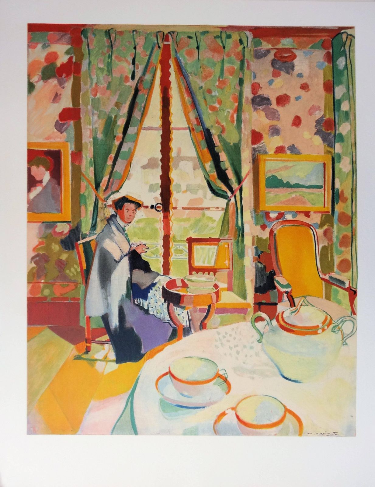 (After) Maurice Marinotfauvist Interior   Lithograph, 1972