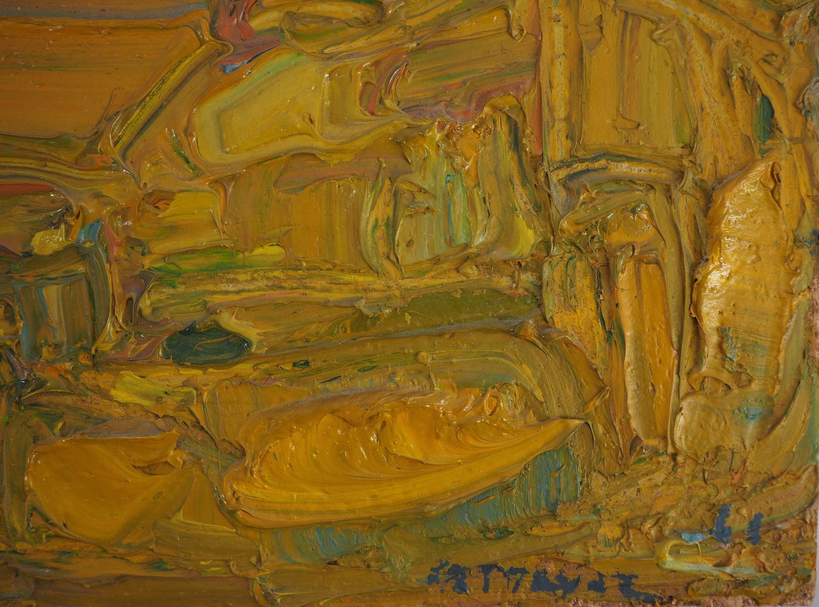 André Cottavozrise Of The Sun In Provence   Original Oil Painting, Signed photo furniture