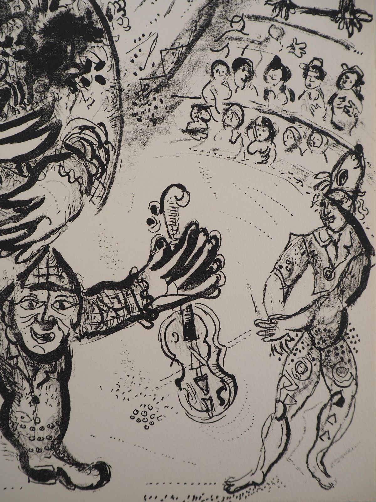 Marc Chagallthe Circus : The Spirit Of The Circus   Original Lithograph (Mourlot #509)1967 photo vinterior