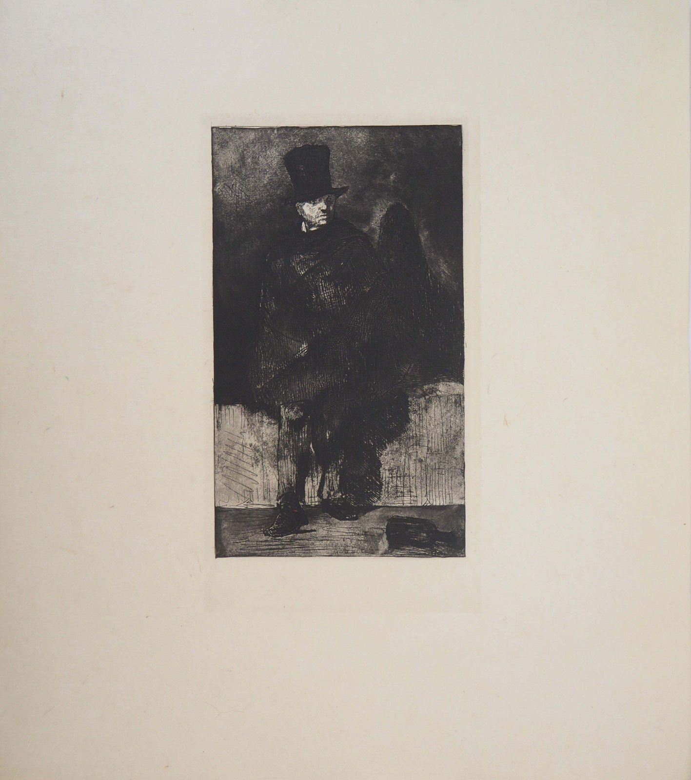 édouard Manetthe Absinthe Drinker   Original Etching (Guerin #9 Fisher #9)1860 photo for sale