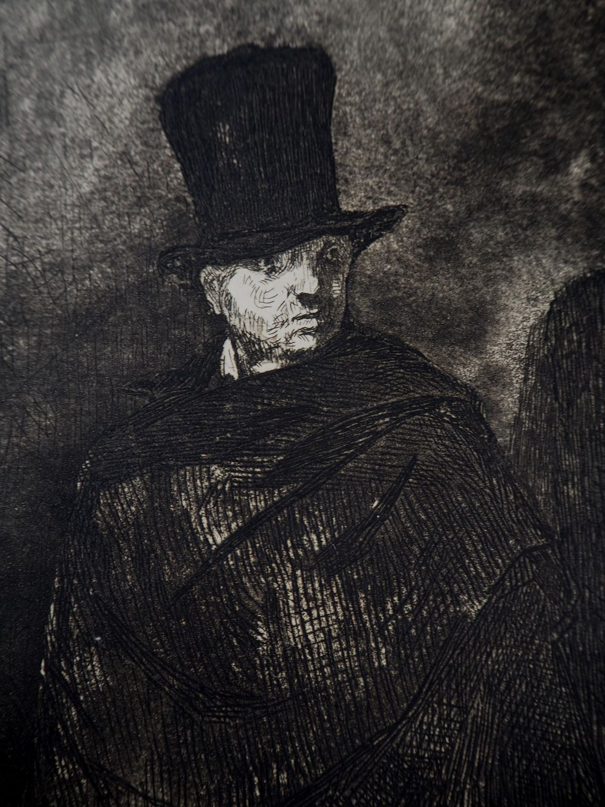 édouard Manetthe Absinthe Drinker   Original Etching (Guerin #9 Fisher #9)1860 photo vintage