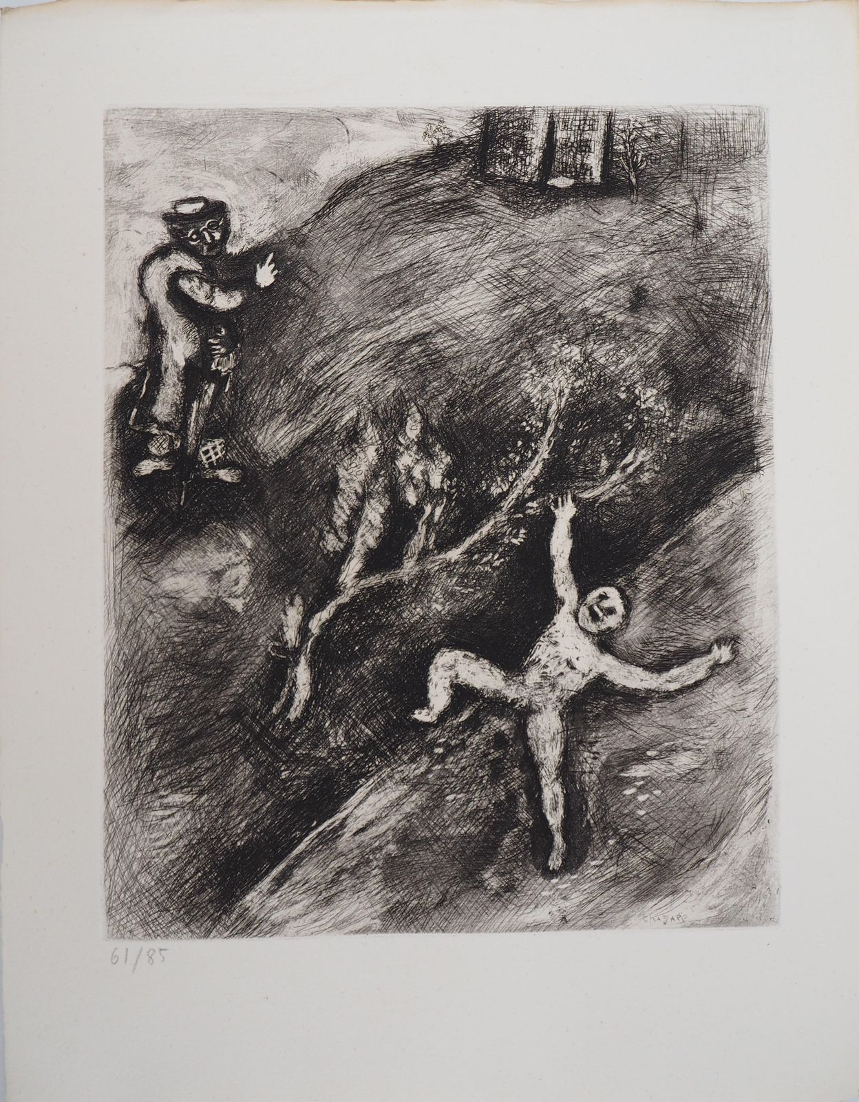 Marc Chagallthe Child And The Professor   Original Etching   Ref. Sorlier #1041952