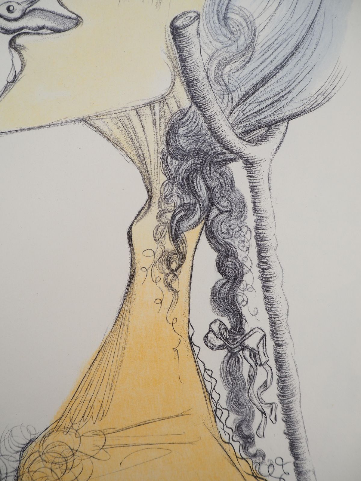 Salvador Dalí­Casanova : Birdy On The Tongue   Original Etching (Field #67 4 F)1967 photo vinterior