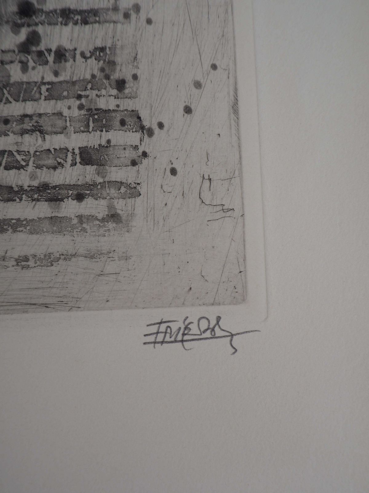 Johnny Friedlaenderfishes   Original Handsigned Etching, 19631963 photo furniture