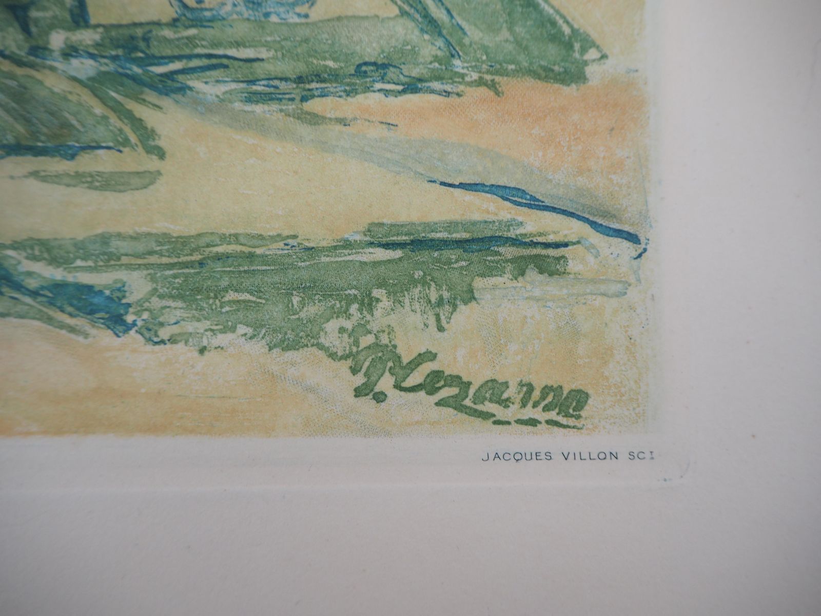 Provence : Sainte Victoire Mountain   Etching And Aquatint Engraved By J. Villon photo furniture
