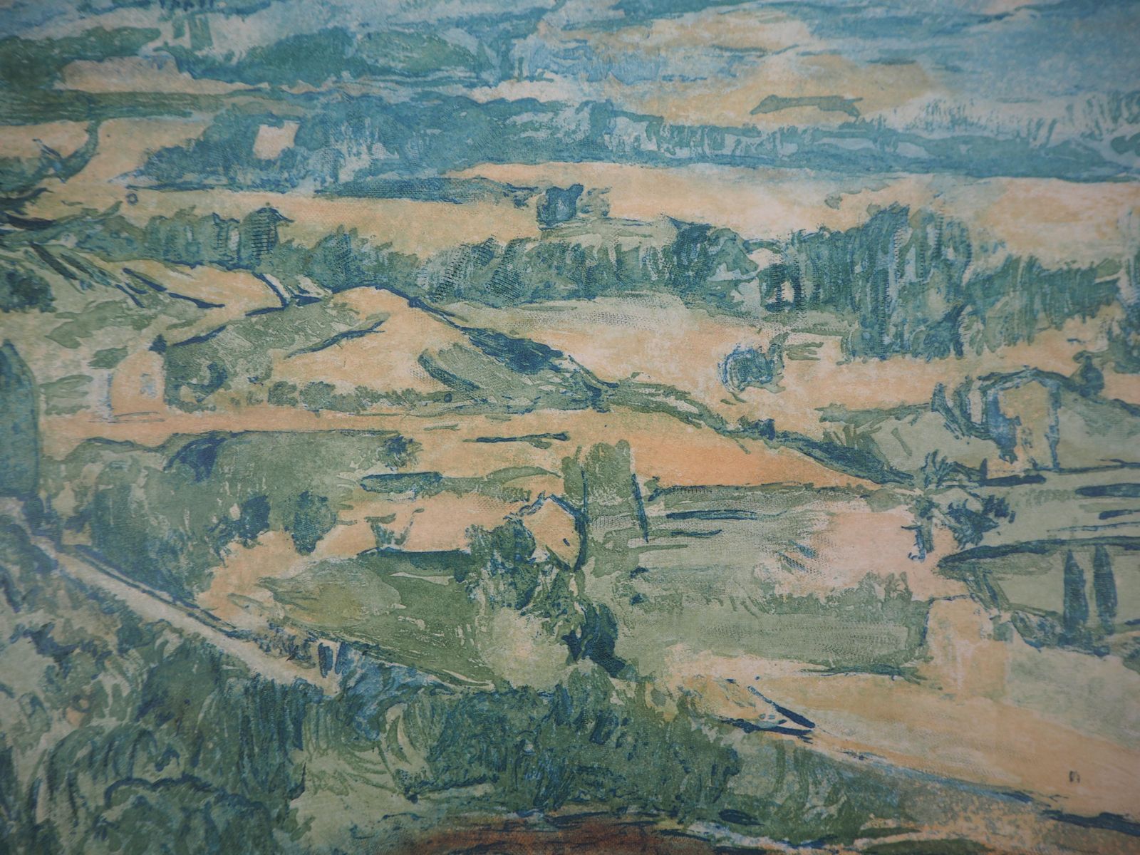 Provence : Sainte Victoire Mountain   Etching And Aquatint Engraved By J. Villon photo vinterior