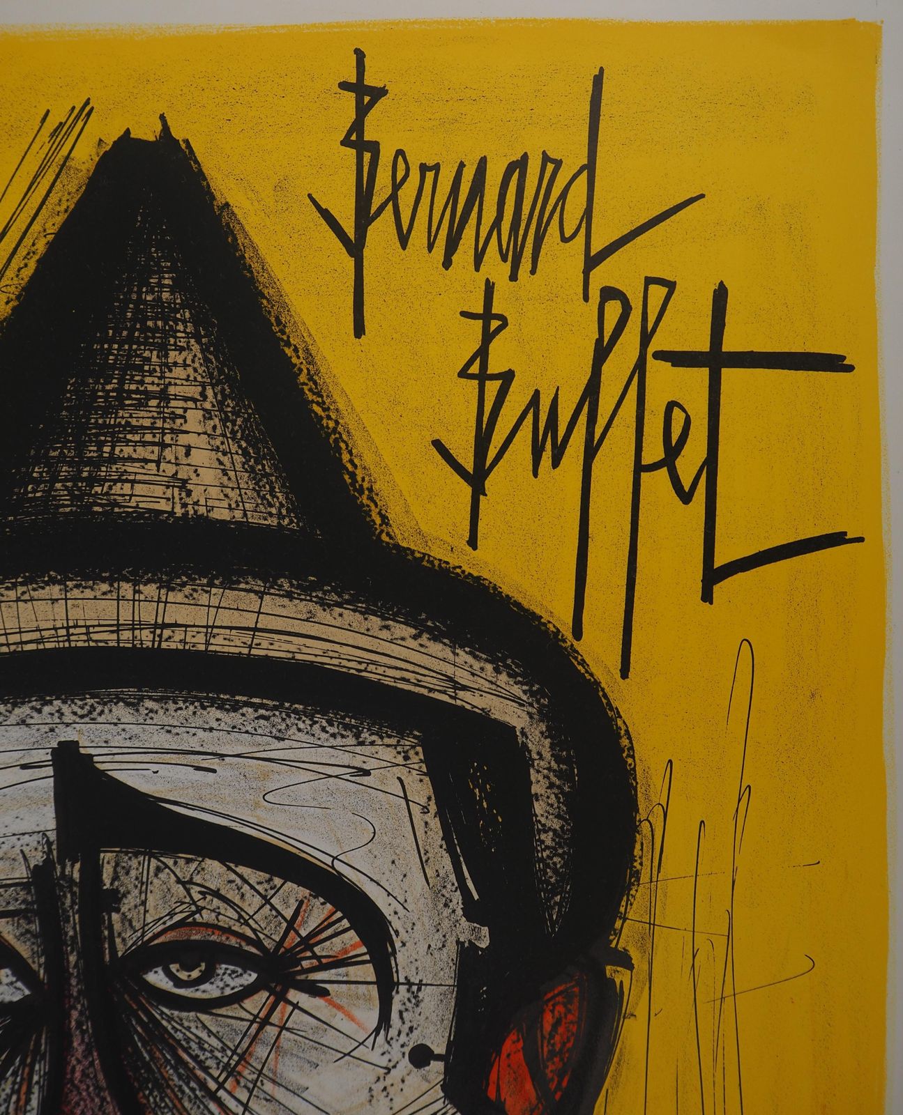Bernard Buffetcircus : The Clown   Original Lithograph   Mourlot 19681968 photo Art