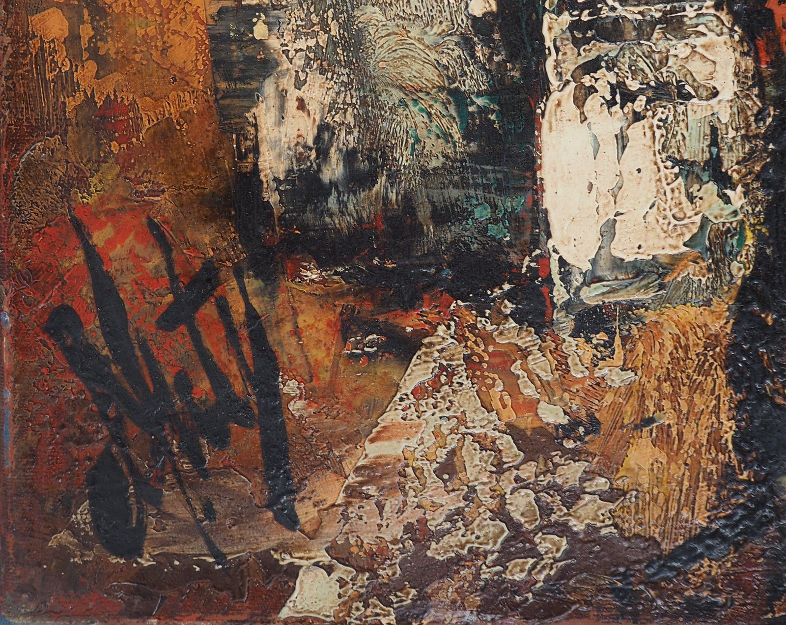 Henri D'antybrittany : Small Traditional Village   Original Oil On Canvas, Handsigned photo furniture