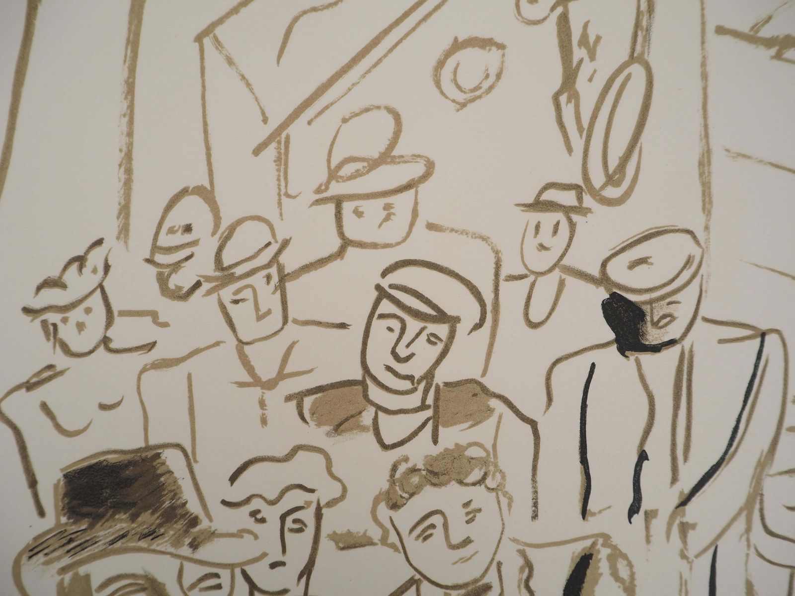 Fernand Légerthe City, The Parisian Café   Original Lithograph, Handsigned, 19591959 photo Art