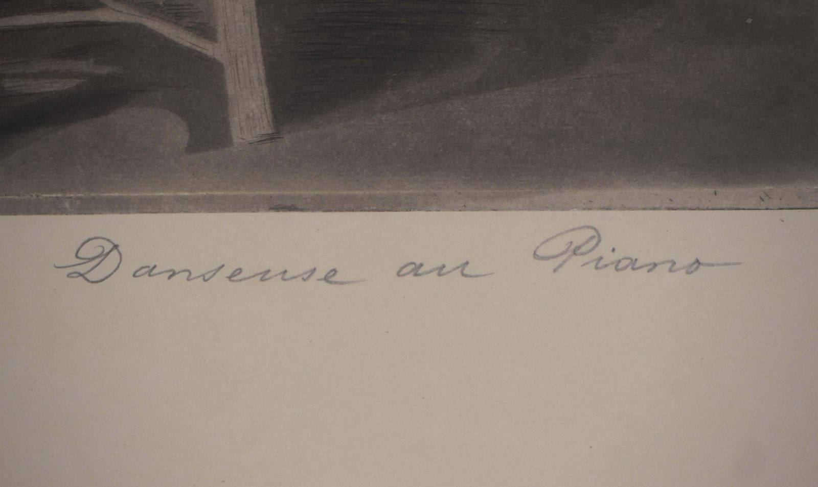 Charles Paul Renouardballerina Playing The Piano   Original Etching, Signed1893 photo vinterior