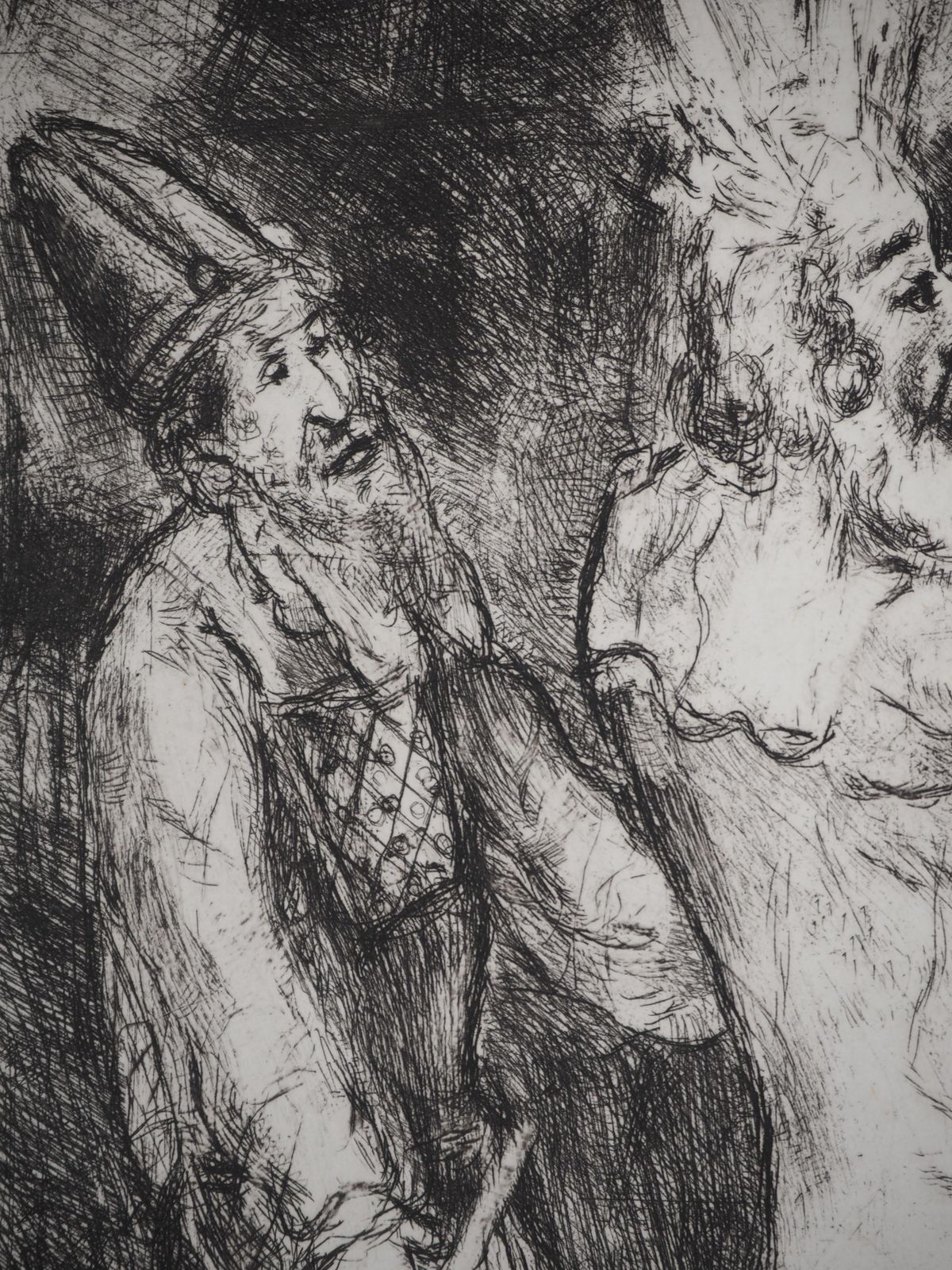 Marc Chagallbible : Moses And Aaron With Pharaoh, 1939   Original Etching1939 photo 1530.0