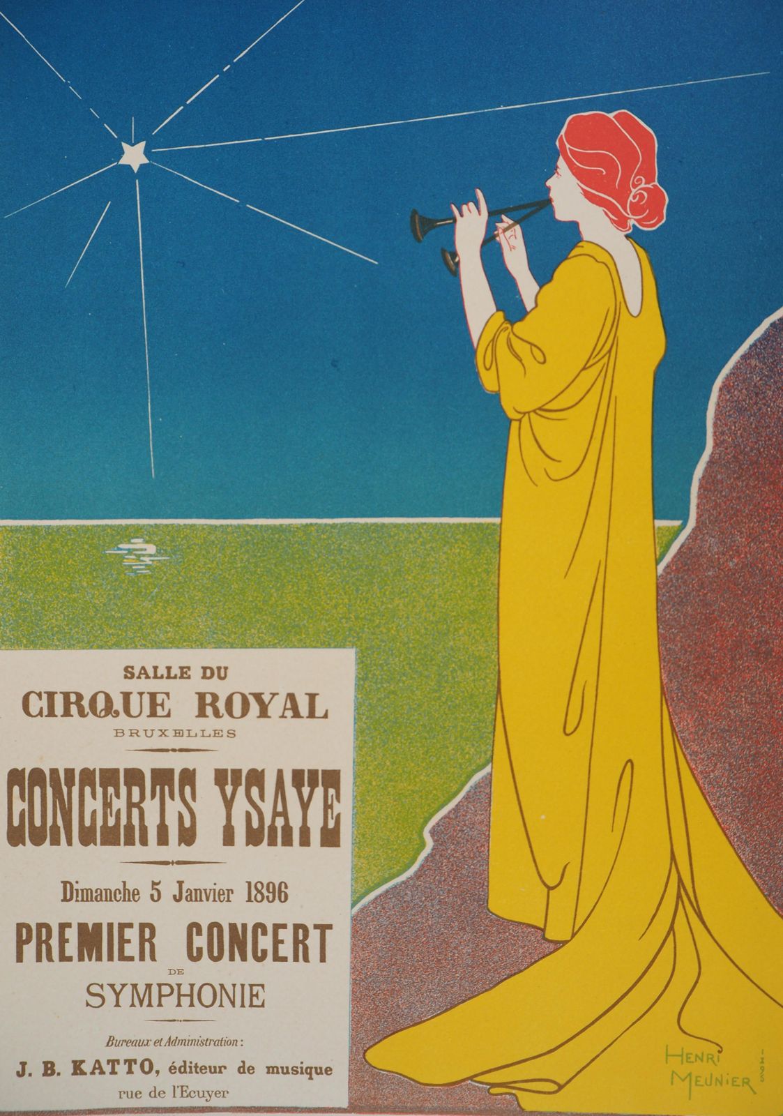 Georges Meuniergoddess Of Music   Lithograph (Les Maîtres De L'affiche), 18951895 photo Art