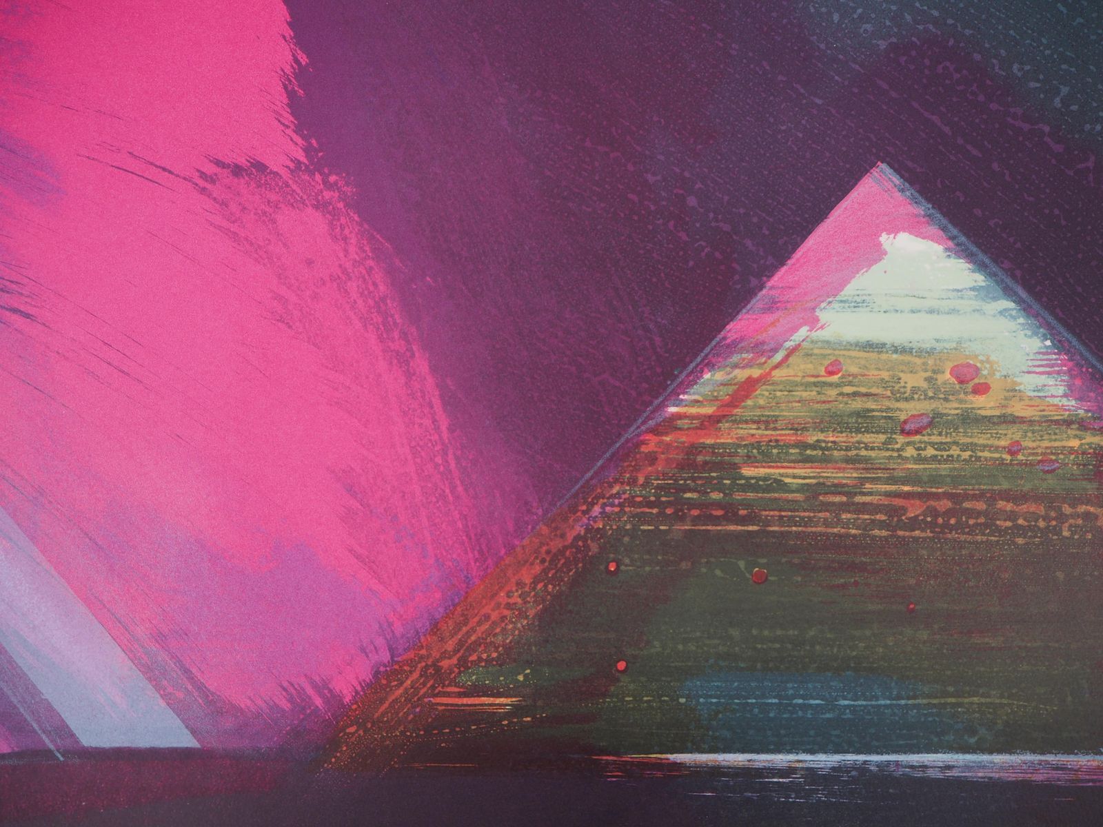 Claude Hastaireegypt : Great Pyramid Of Kheops   Original Handsigned Lithograph, Ltd 175 Proofs photo Art