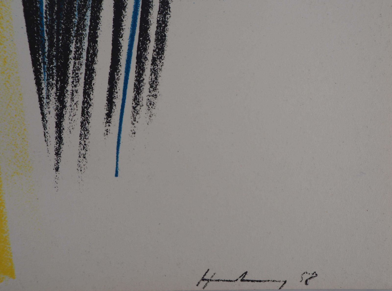 Hans Hartungcomposition With Lines   Original Lithograph, Mourlot 19591959 photo furniture