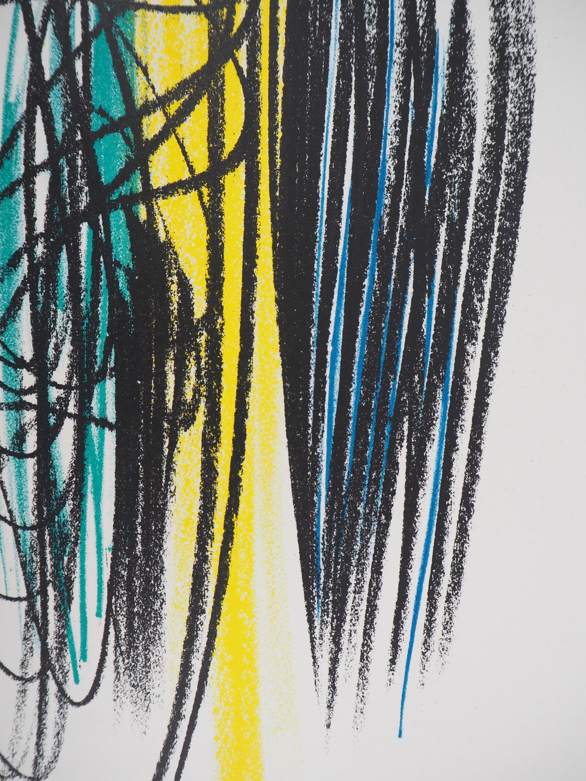 Hans Hartungcomposition With Lines   Original Lithograph, Mourlot 19591959 photo 510.0