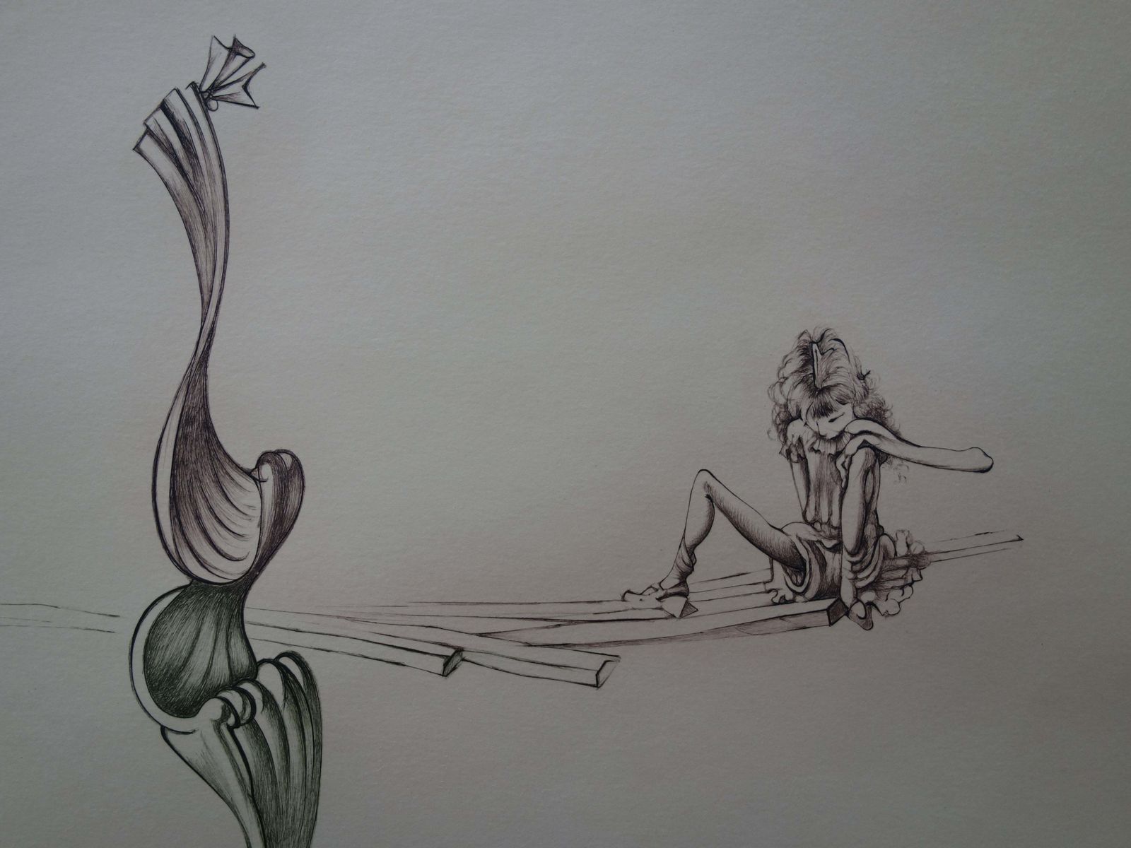 Hans Bellmerwoman On Stage   Original Handsigned Etching   150ex photo 510.0