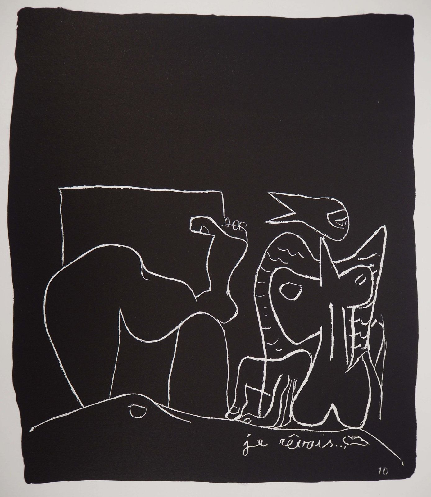 Le Corbusiersurrealist Dream   Original Lithograph (Atelier Michel Cassé), 19641964 photo furniture
