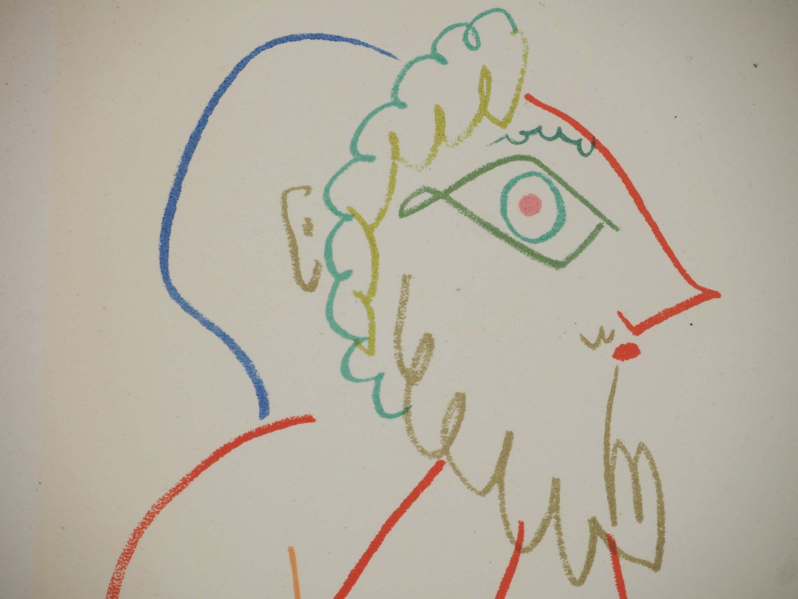 Pablo Picassothe Little Old Man With A Mask   Original Lithograph (Mourlot)1954 photo 510.0
