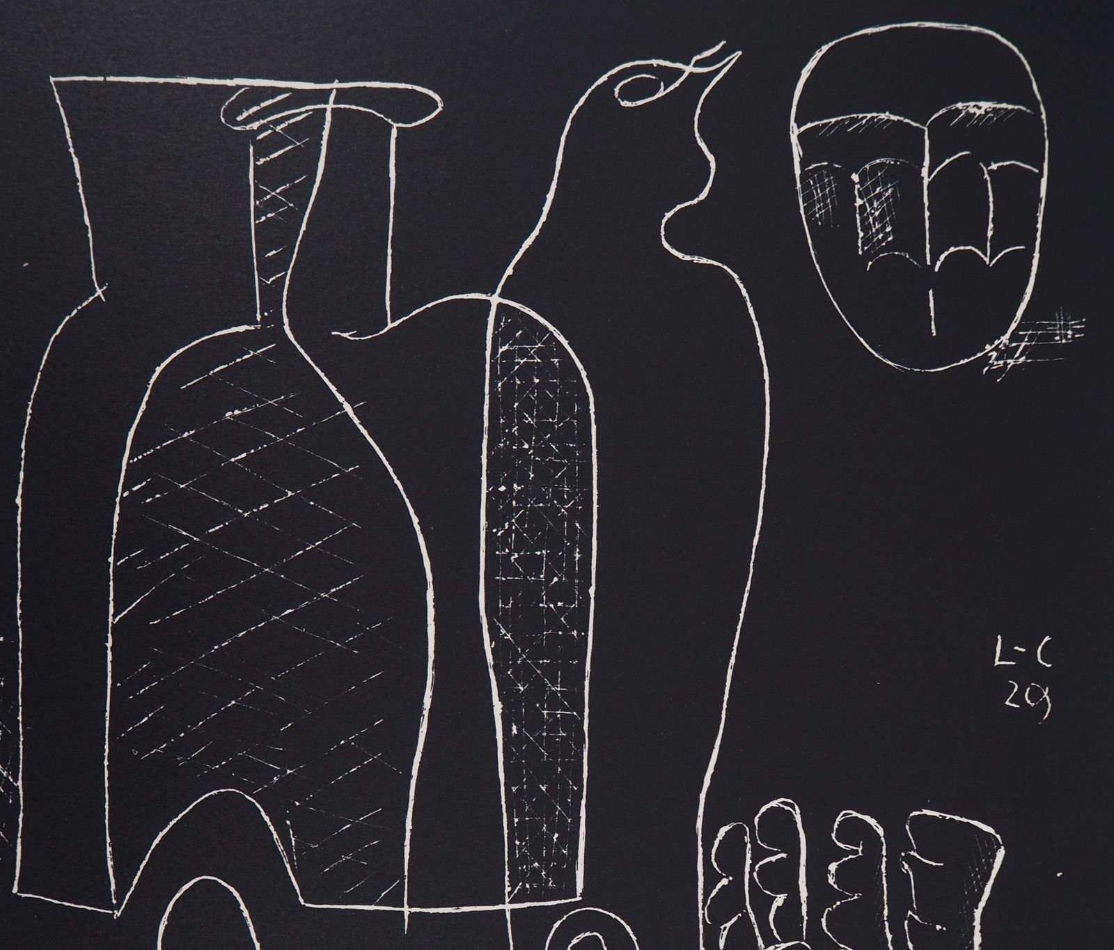 Le Corbusierstill Life With Hand   Original Lithograph (Atelier Michel Cassé), 19641964 photo 1020.0