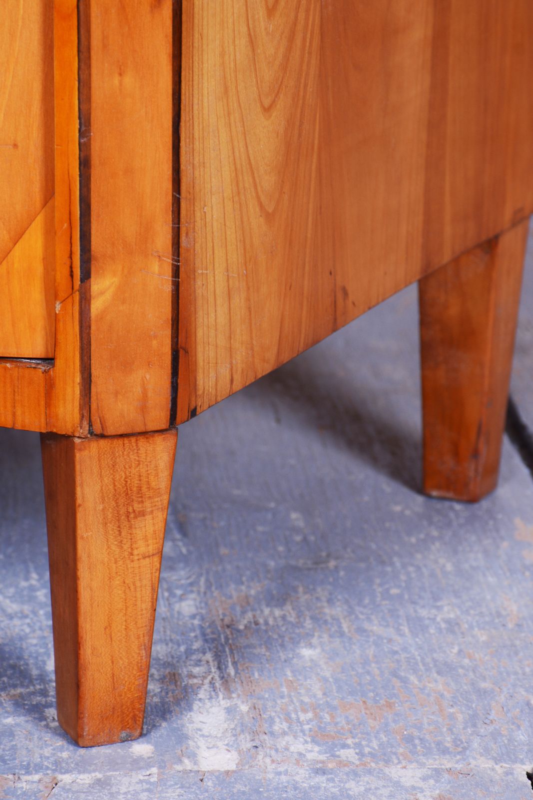 Restored Biedermeier Cabinet, Cherry, Spruce, Ebony, Polish, Czech, 1820s photo 1650.0