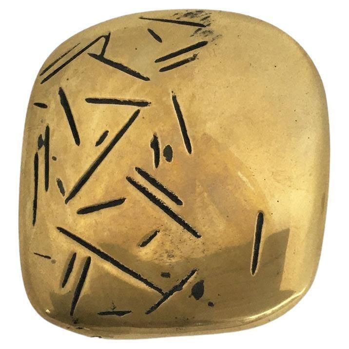 1980 Italy Post Modern Bronze Abstract Sculpture Beppe Bonetti Piccolo Racconto