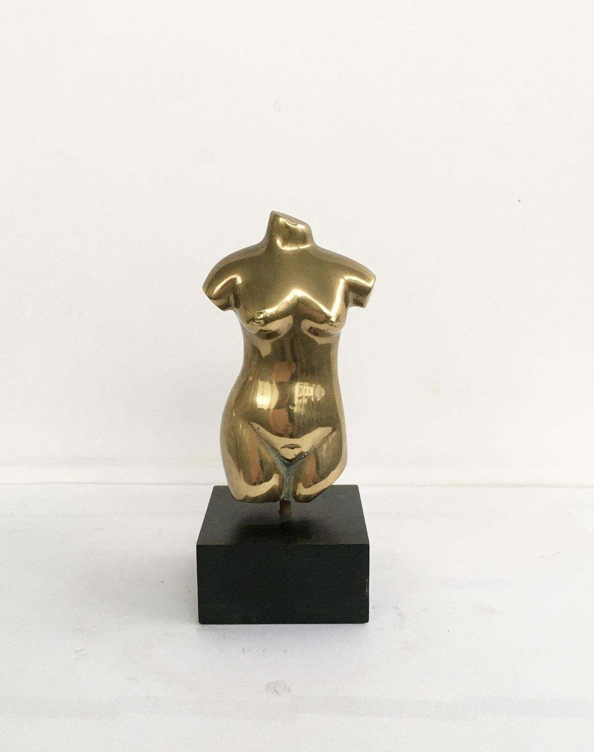 1970 Italy Bronze Abstract Sculpture By Cristiana Isoleri Reperto Fragment photo furniture