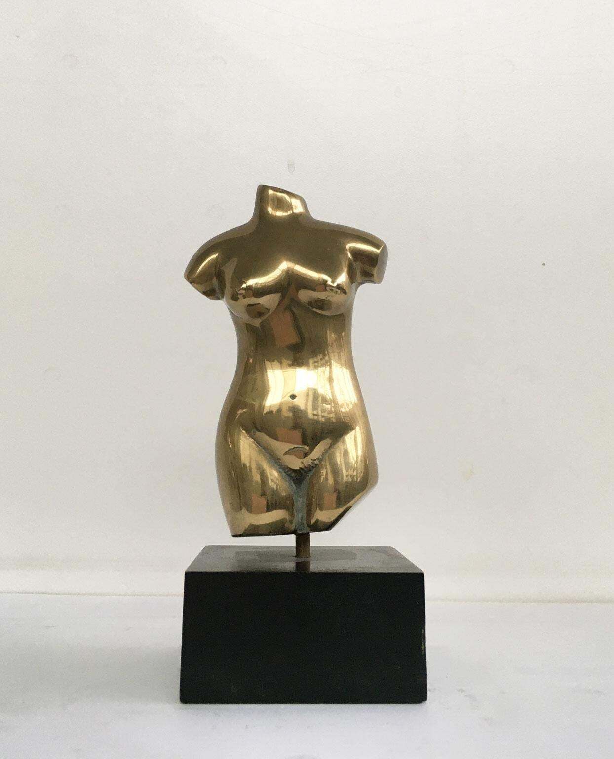 Art 1970 Italy Bronze Abstract Sculpture By Cristiana Isoleri Reperto Fragment photo