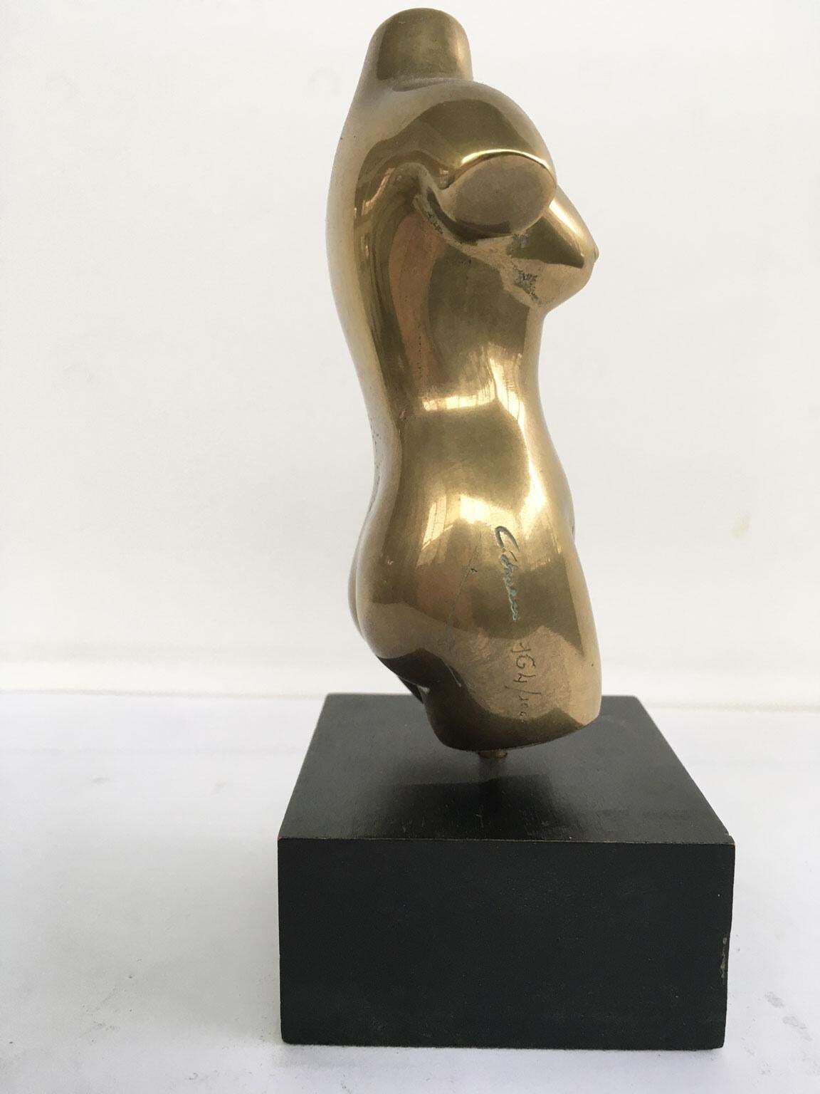 photo vinterior 1970 Italy Bronze Abstract Sculpture By Cristiana Isoleri Reperto Fragment