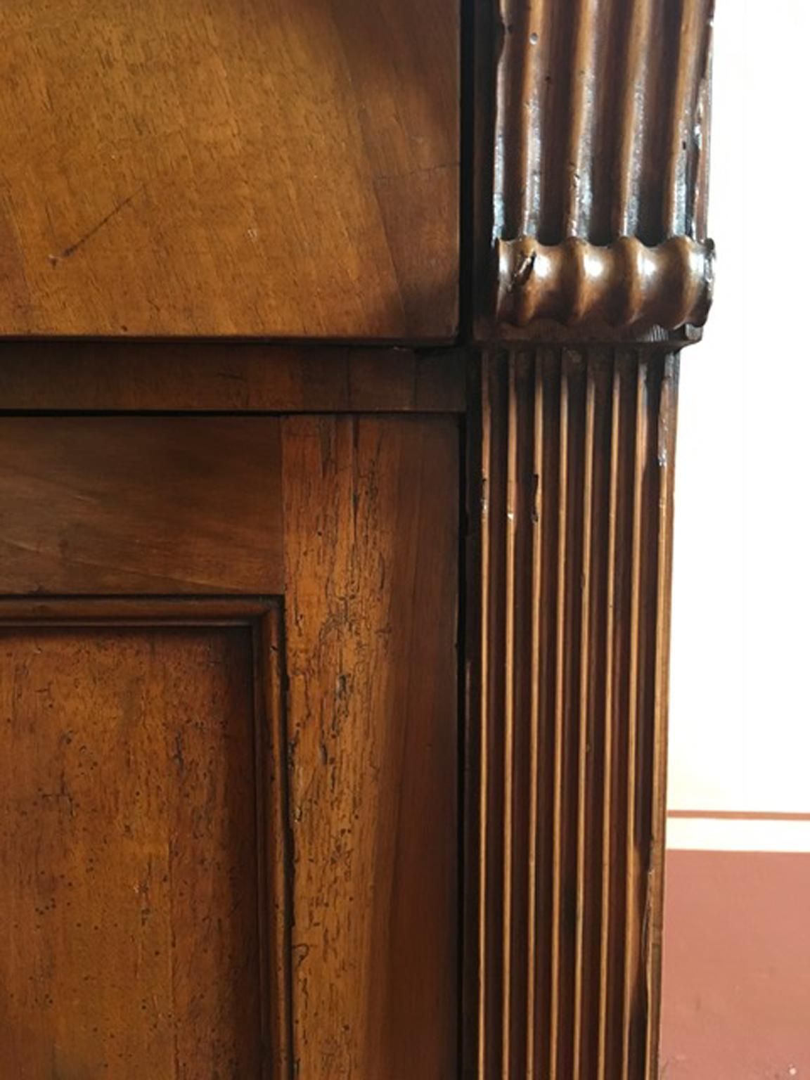 Italy Early 19th Century Walnut Buffet With Two Doors And Drawer photo Furniture