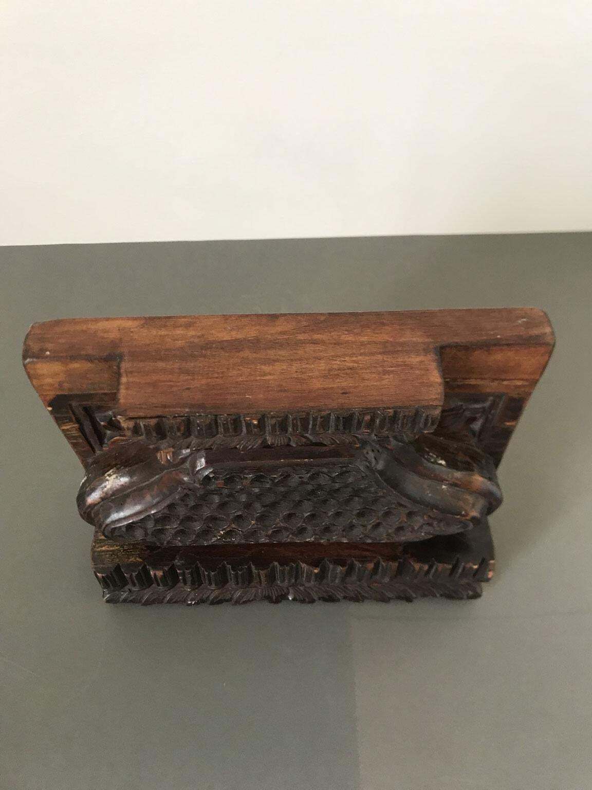 Art China Mid 18th Century Wood Hand Carved Architectural Sculpture photo