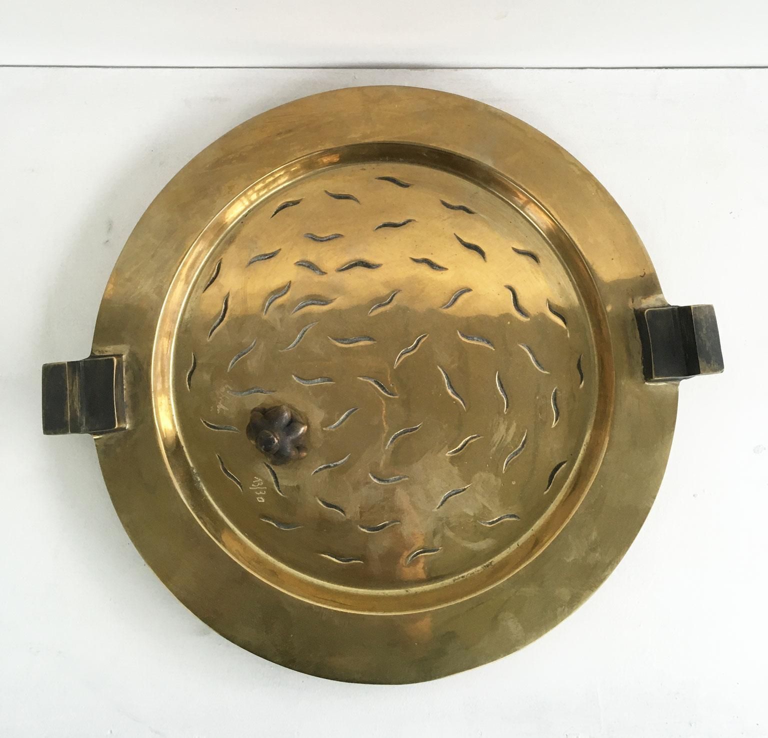 4207.0 1980 Italy Ugo La Pietra Bronze Abstract Sculpture Bellezza Al Bagno photo