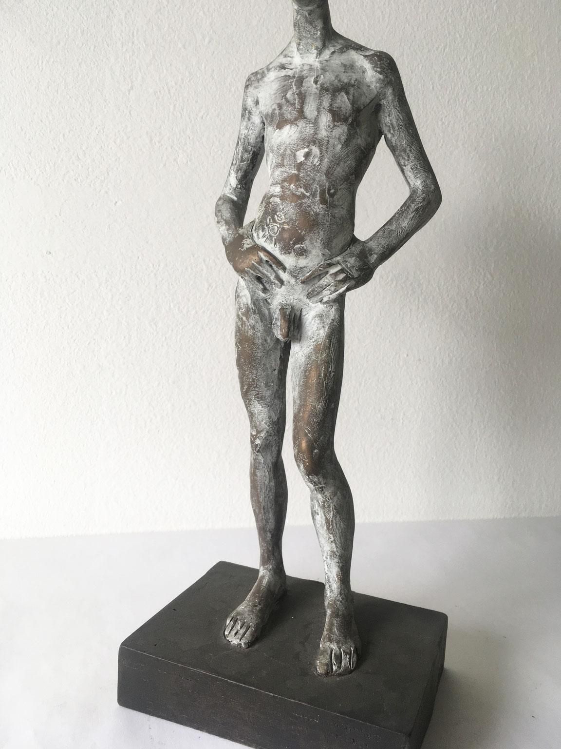 Italy Cast Bronze Figurine Man Sculpture By Aron Demetz Title Ricordo photo vinterior