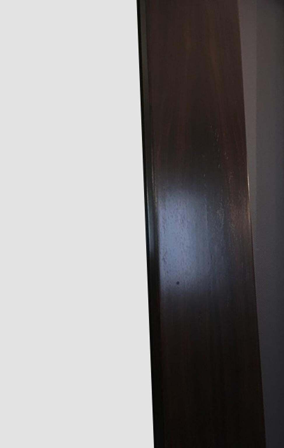 Italy Minimalist Design  Pair Of  Wooden Floor Wall Mirrors photo vintage