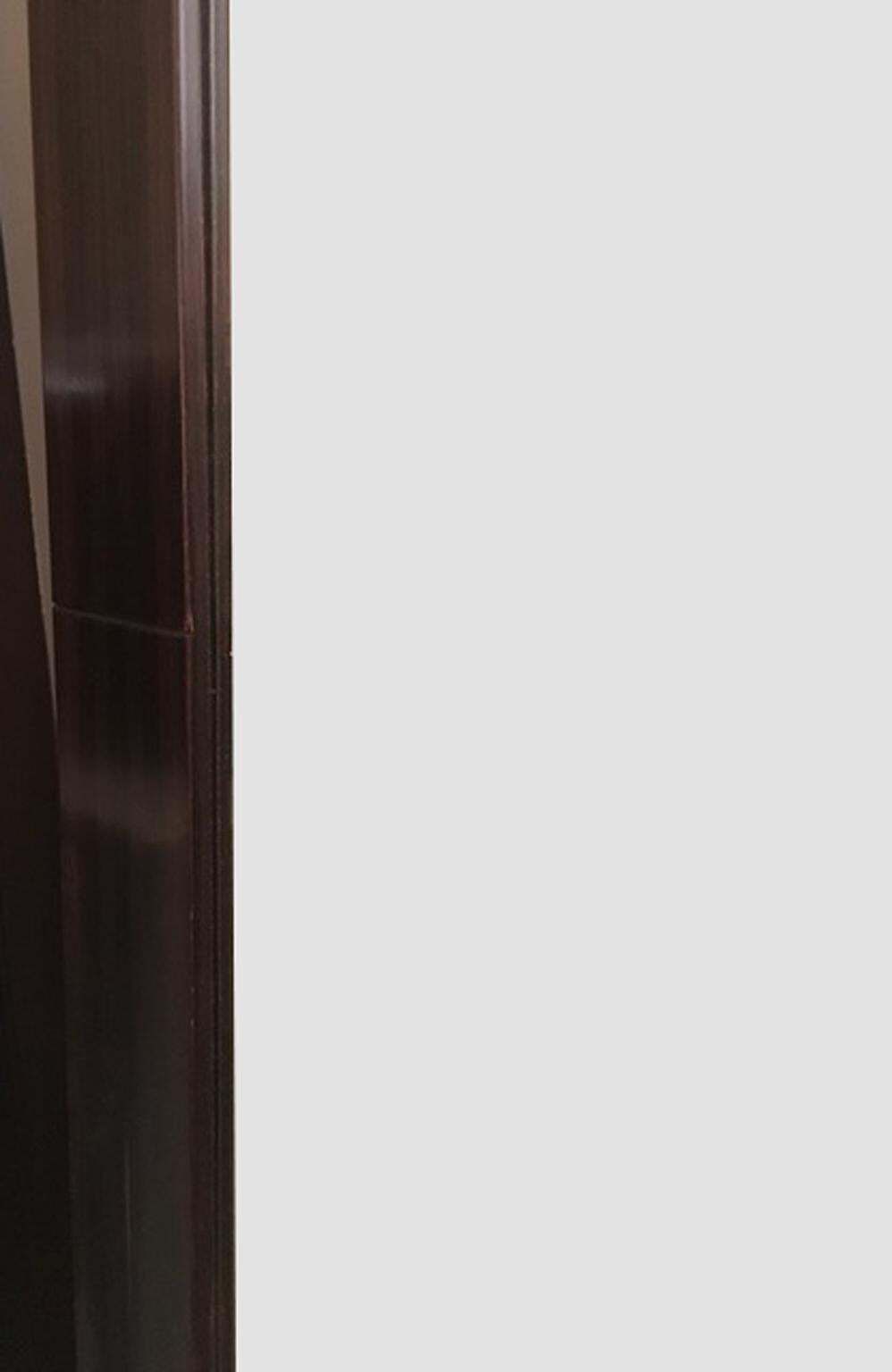 photo vintage Italy Minimalist Design  Pair Of  Wooden Floor Wall Mirrors