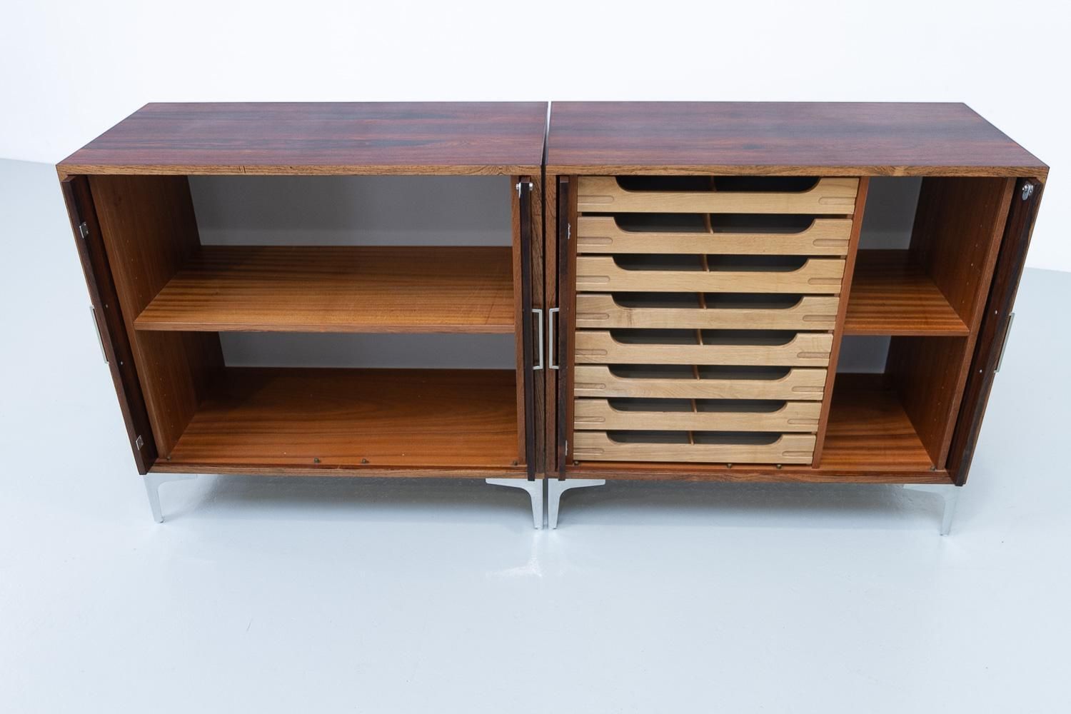 Danish Modern Rosewood Cabinets By Bjerringbro Savværk, 1960s. Set Of 2. photo vinterior