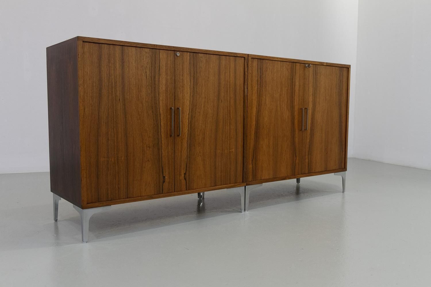 photo furniture Danish Modern Rosewood Cabinets By Bjerringbro Savværk, 1960s. Set Of 2.
