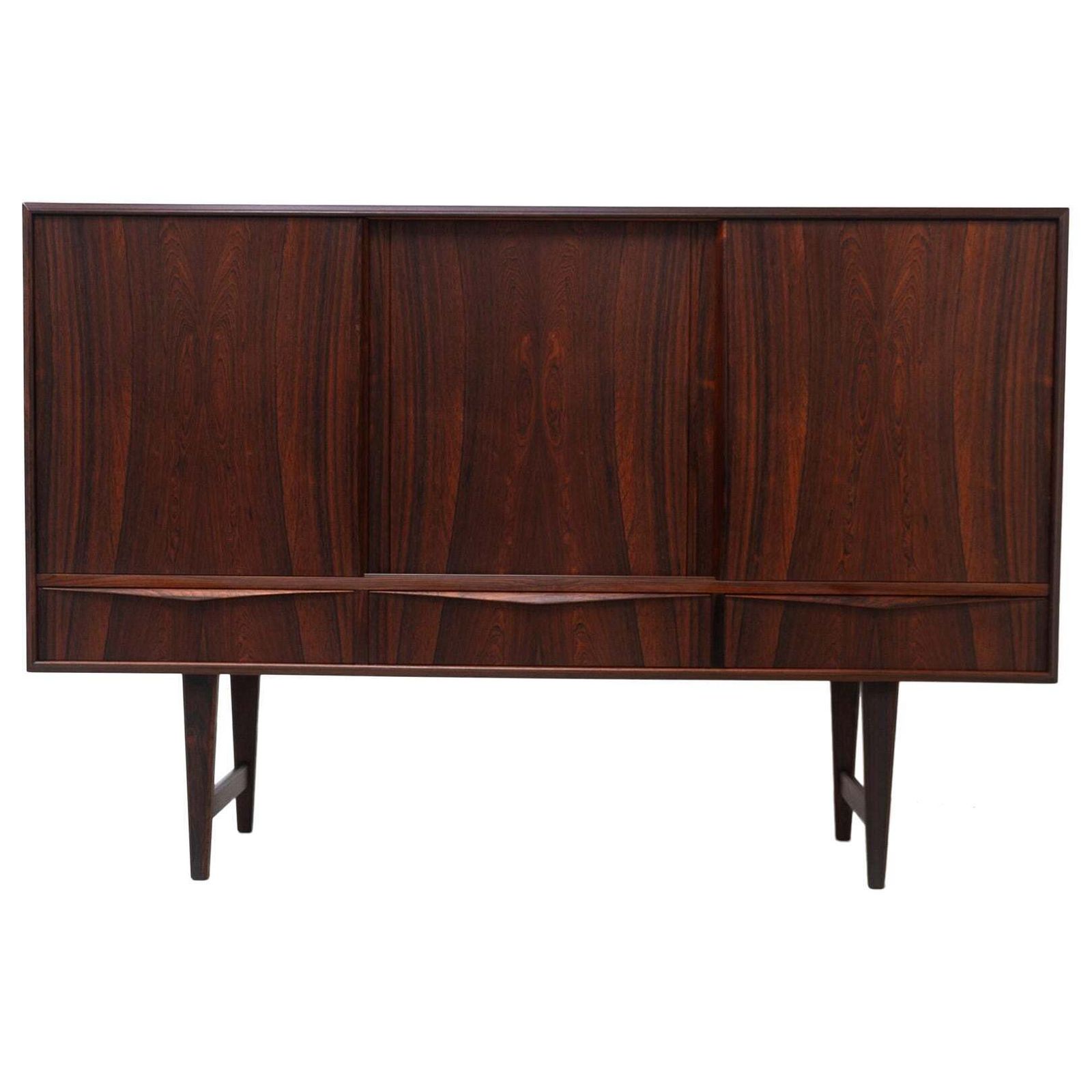 Mid Century Danish Rosewood Sideboard By E.W. Bach For Sejling Skabe, 1960s.