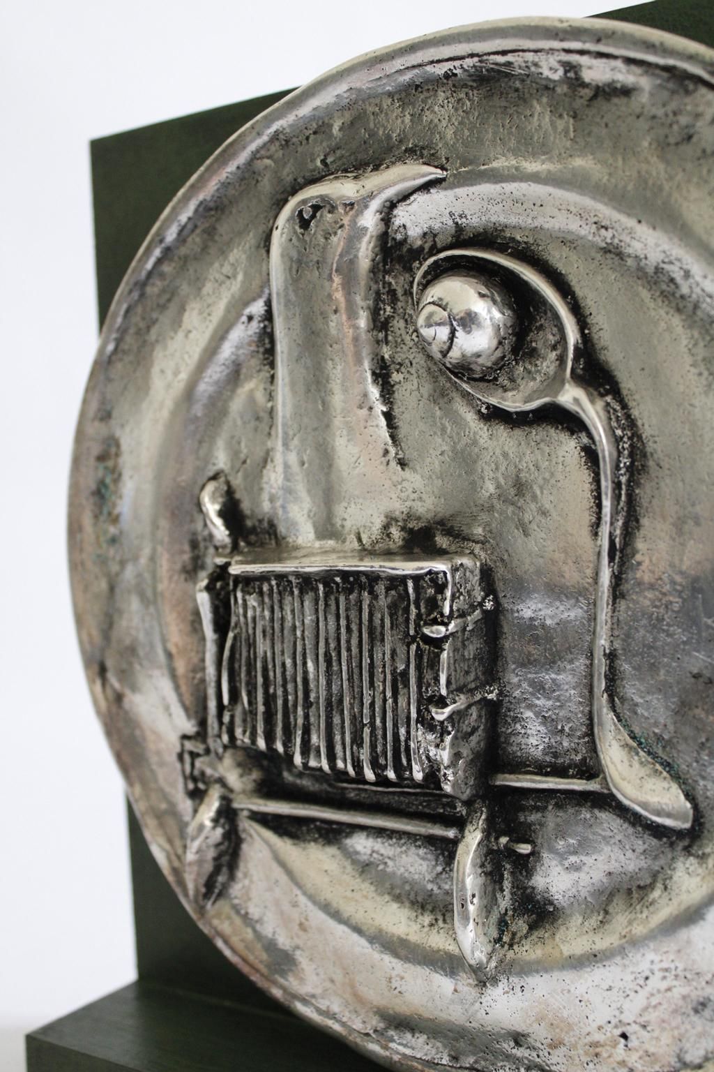 Italy 1980 Post Modern Abstract Bronze Sculpture By Novello Finotti photo vintage