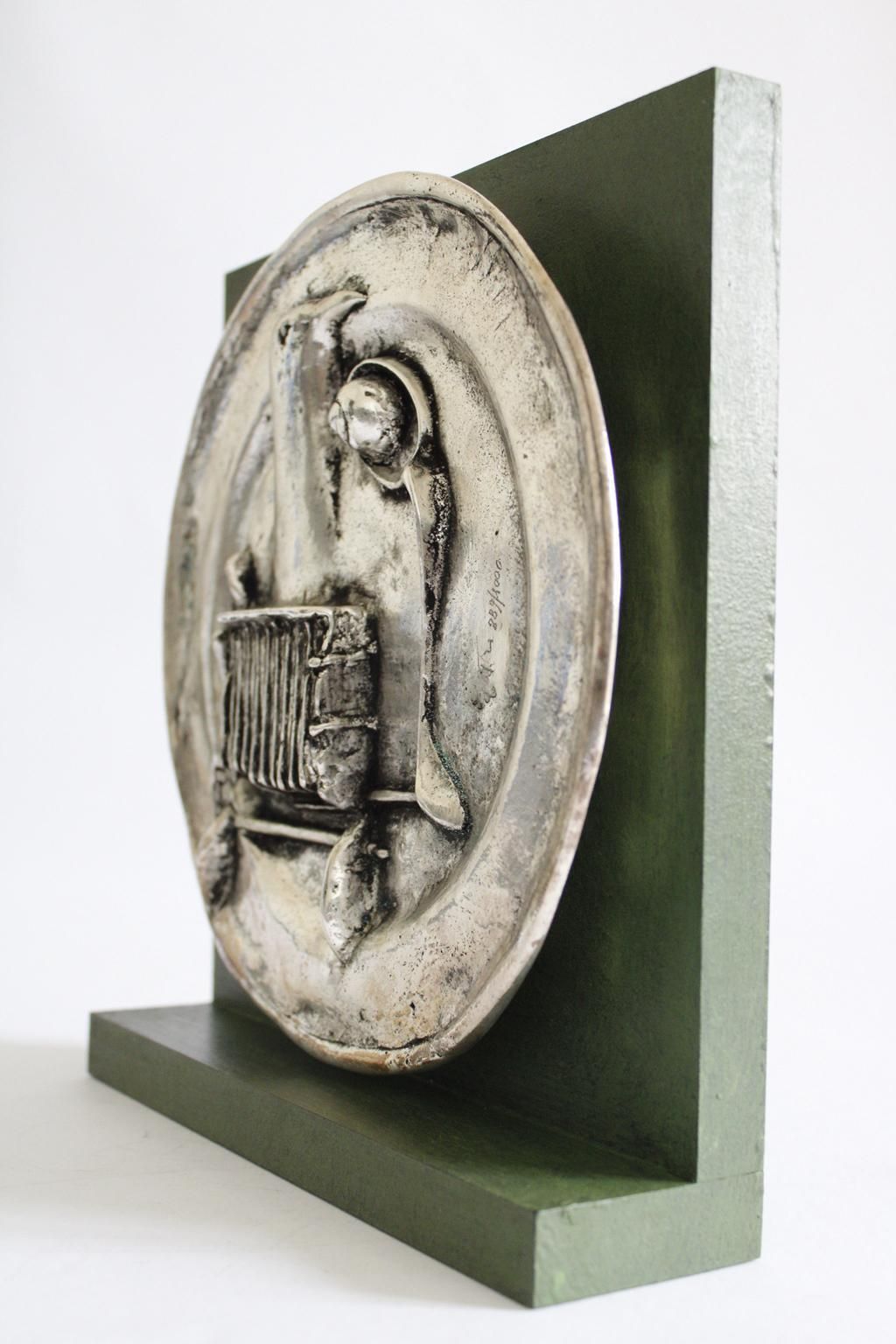 Art Italy 1980 Post Modern Abstract Bronze Sculpture By Novello Finotti photo
