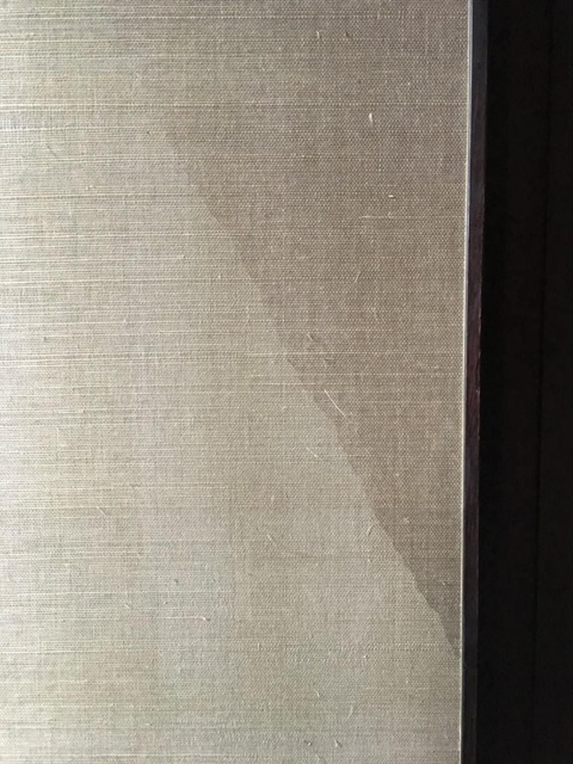Italy Postmodern Dark Oak Cabinet With Raffia Panels And Bronze Handles photo Furniture
