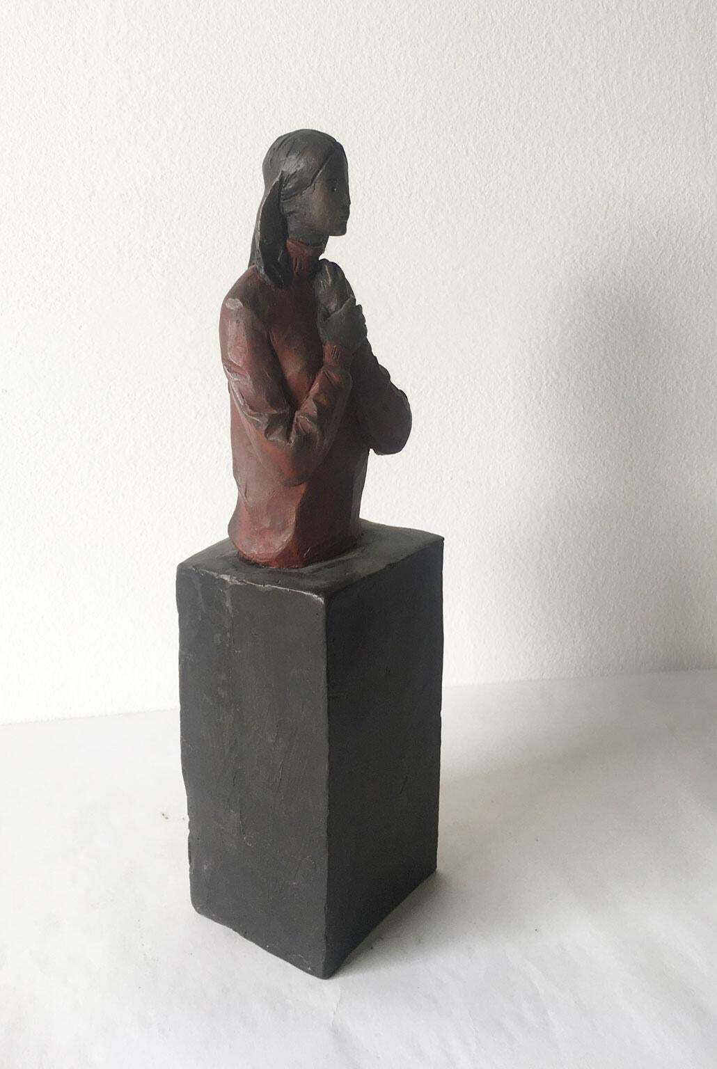 photo buy Italy Bronze Cast Figurine Sculpture By Aron Demetz Verso Te
